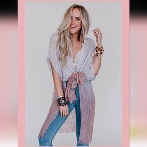 Three Bird Nest Pastel Kimono Cardigan